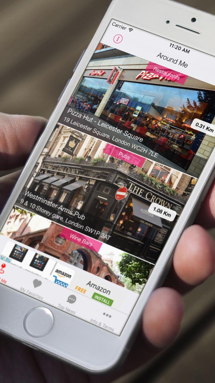 AroundMe – Place & Store Finder Universal + Push iOS - featured image
