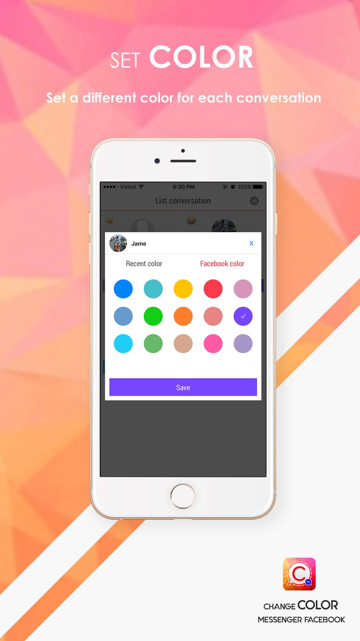 CCMessenger – Change Color & Emoji of Messenger Facebook - featured image