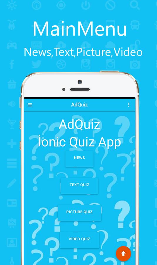 Adquiz -Ionıc multilingual Quiz App - featured image