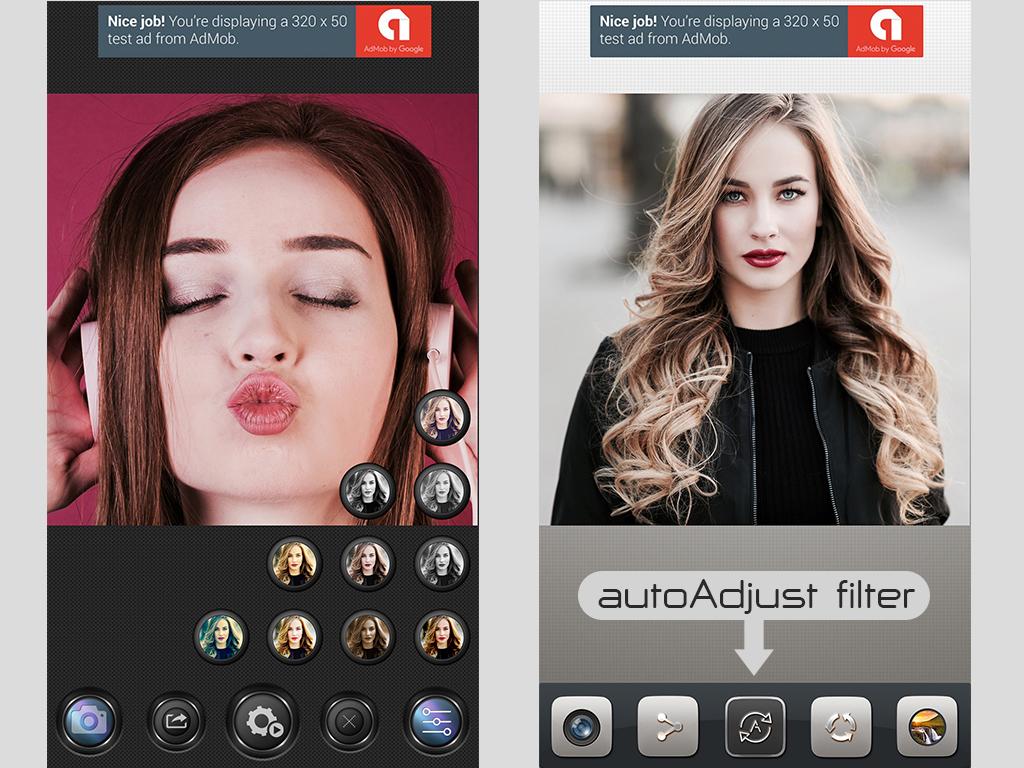 iOS Filters Camera App with AdMob + UI Kits - featured image