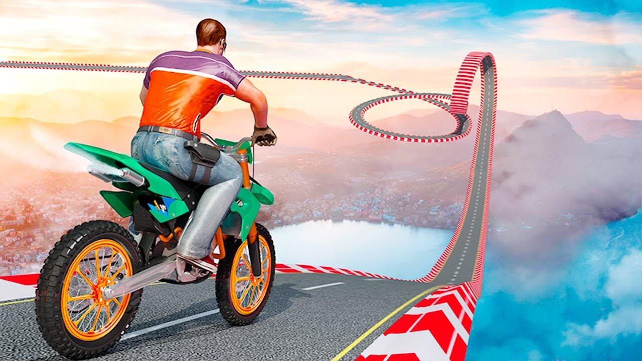 Impossible Moto Bike Track Stunts : Mega Ramp Jumping Bike 64 Bit Source Code - featured image