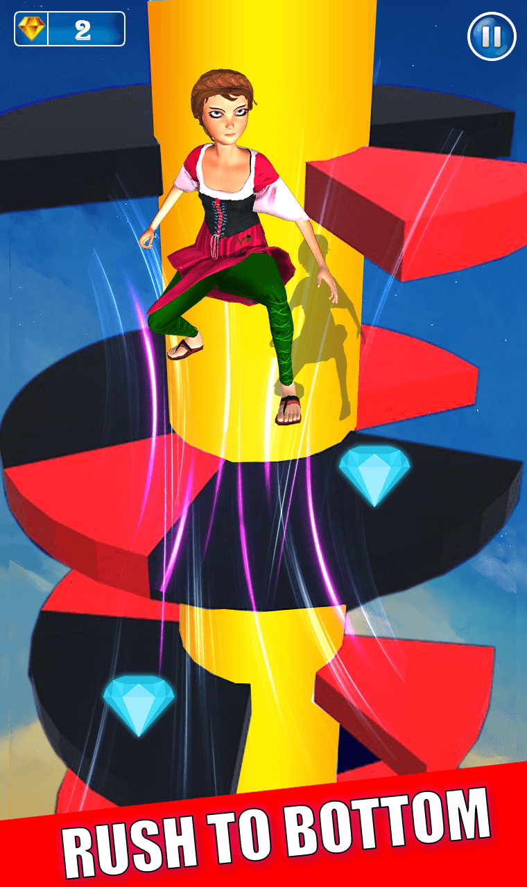 Happy Princess Jump-Endless Fall Tower Game 3D - featured image