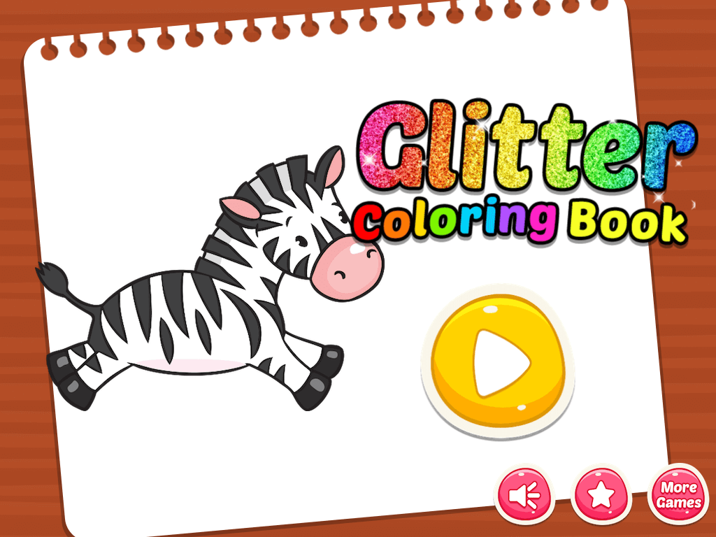 Glitter Coloring Book Game For Kids - featured image